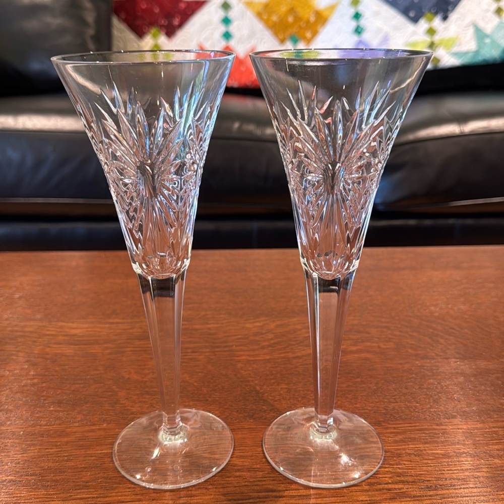 Waterford toasting flutes